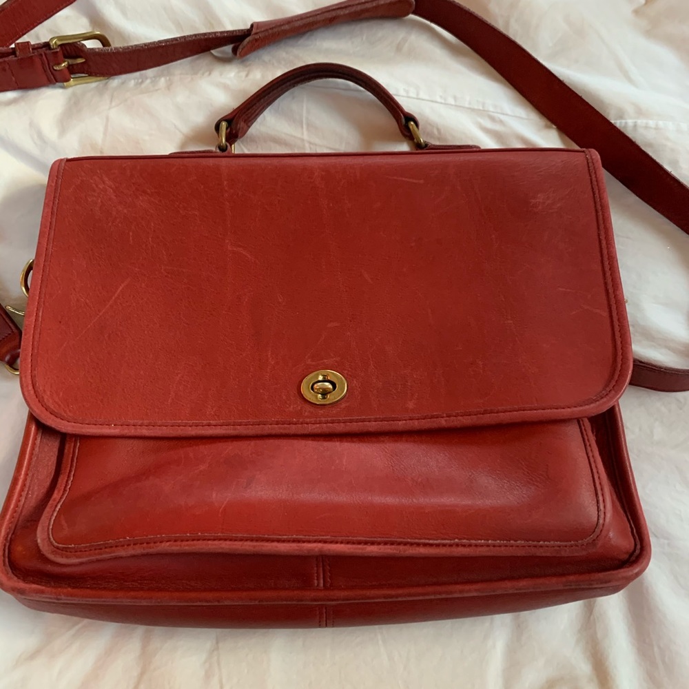 Red Coach purse.
